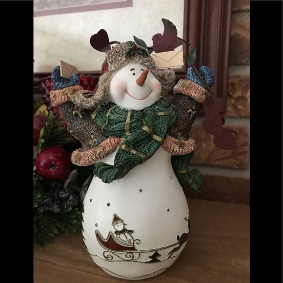 ❤️Rare Home Interiors Winter Snow Snowman‼️FINAL SALE - Picture 7 of 9